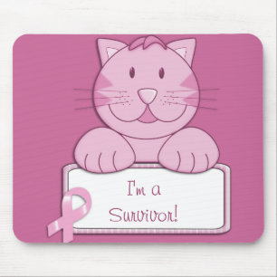 Rosa Bandüberlebender KRW Mousepad