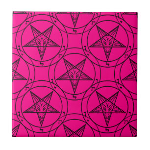 rosa Baphomet Fliese