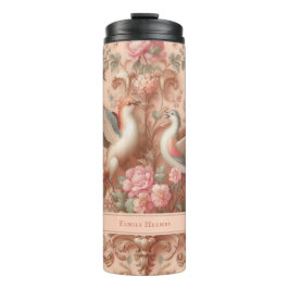 Rosa Barock Rokoko Blume Morris Thermosbecher