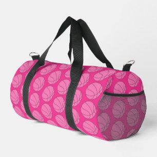 Rosa Basketball-Muster-Screwball-Grafik Duffle Bag