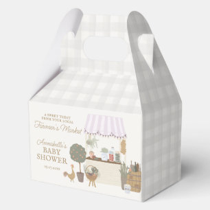 Rosa Bauern Markt Frische Babydusche Geschenkschachtel