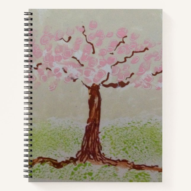 Rosa Baum Notizbuch (Vorderseite)