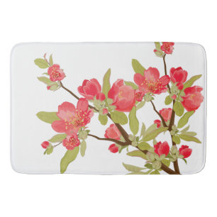Rosa Baumblüten Bath Mat Badematte