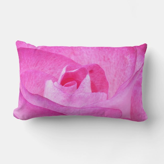Rosa Baumwollkissen Lendenkissen (Vorderseite)