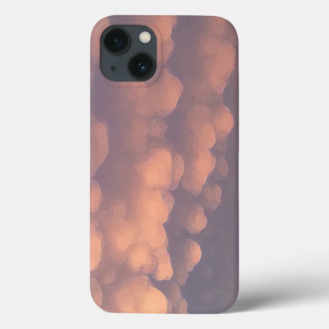 Rosa Baumwollwoll-Wolken Case-Mate iPhone Hülle (Rückseite)