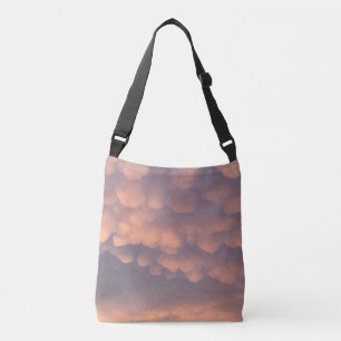 Rosa Baumwollwoll-Wolken Tragetaschen Mit Langen Trägern