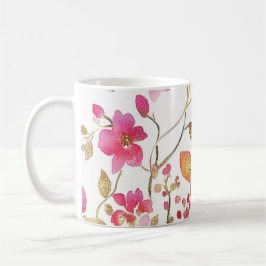 Rosa Begonia-Blume Kaffeetasse