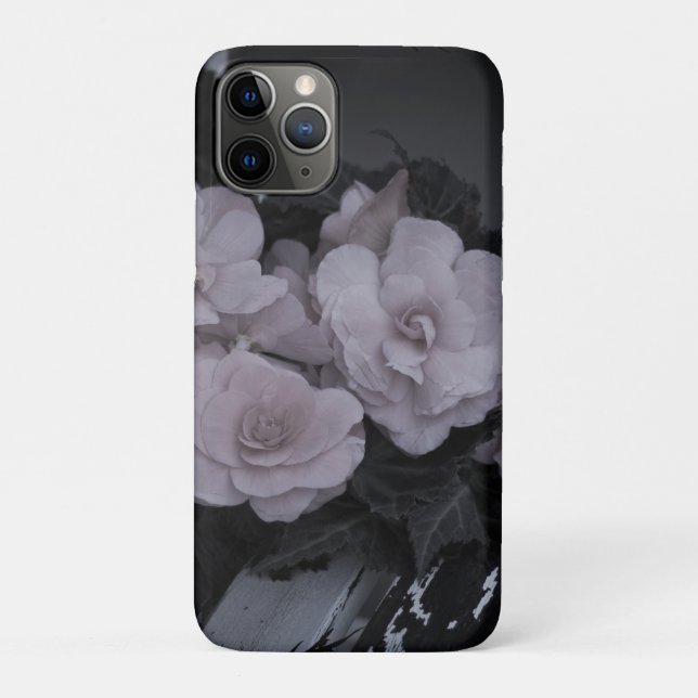 Rosa Begonias auf der Bank Case-Mate iPhone Hülle (Rückseite)