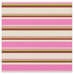 Rosa, Beige, heiß, grün und dunkel Stoff