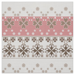 Rosa beige Verzierungen, Stoff