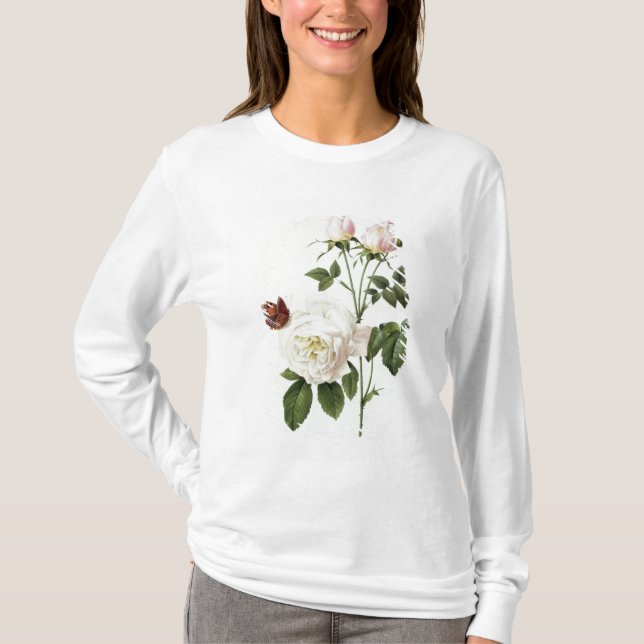 Rosa: Bengale das Hymenes, von 'Les Rosen T-Shirt (Vorderseite)