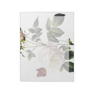 Rosa Bengale - Pierre Joseph Redouté. Notizblock