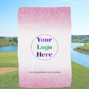 Rosa benutzerdefinierte Golfhandtücher mit Logo o Golfhandtuch