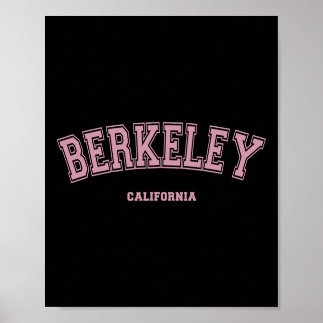 Rosa Berkeley California Ca Universität Stil Auf B Poster (Vorne)