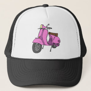 Rosa Bewegungsroller Truckerkappe