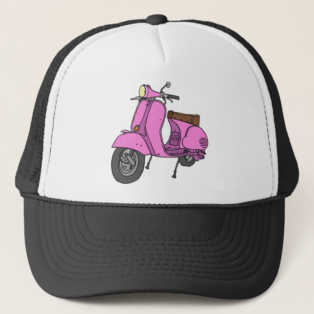 Rosa Bewegungsroller Truckerkappe (Vorderseite)