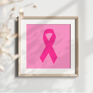 Rosa Bewusstseins-Schleife Poster