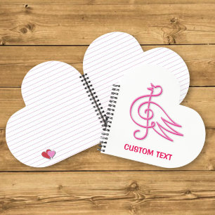 Rosa Bird Musik Notizbuch