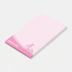 Rosa Bird Musik Post-it Klebezettel