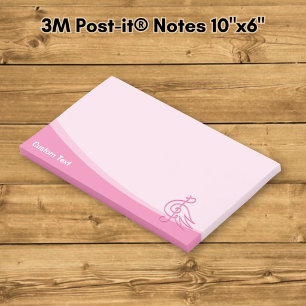 Rosa Bird Musik Post-it Klebezettel