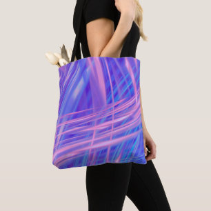 Rosa bis blau Abstrakt Tasche
