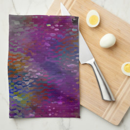 Rosa bis farbenfrohe, schuppige Plaques und motten Geschirrtuch