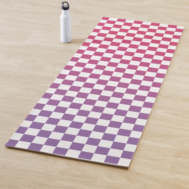 Rosa bis Lila Ombré Prüfmuster Yogamatte (Beispiel)