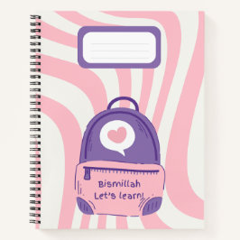 Rosa "Bismillah Lasse's Learn!" Notizbuch