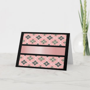 Rosa Blanker Grußkarte-MVB rosa Design 10 W STRP Karte