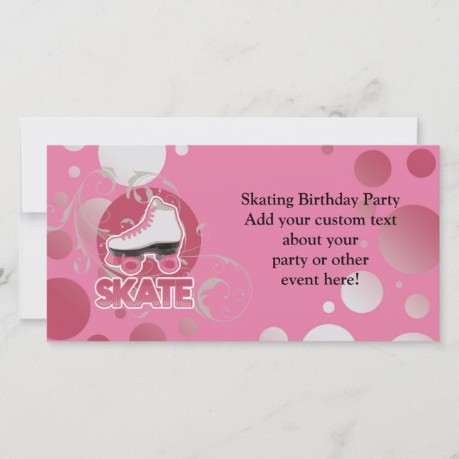 Rosa Blase Skate, wirbeln, Skaten (Vorderseite)