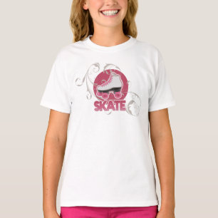 Rosa Blasen-Strudel-Rollen-Skate, Skaten T-Shirt
