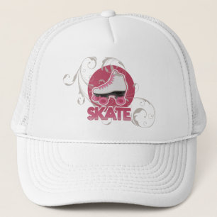 Rosa Blasen-Strudel-Rollen-Skate, Skaten Truckerkappe