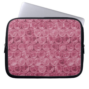 Rosa Blasenverpackungsmuster Laptopschutzhülle