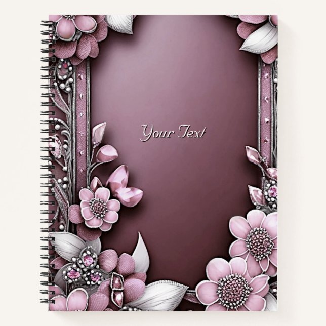 Rosa Bläserei Notizbuch (Vorderseite)