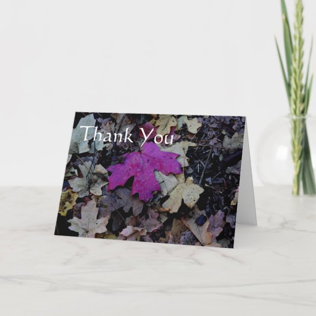 Rosa Blatt, danke (Vorderseite)