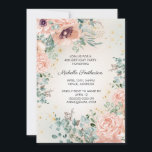 Rosa Blätter Gold Glitzer 40. Geburtstag Einladung<br><div class="desc">Elegante 40. Geburtstagsfeier Party Einladung für Frauen mit wunderschönen,  rot-rosa Aquarellfarben-Blume und Salbei-Grün-Blätter auf einem magischen glänzenden goldenen Diamantenhintergrund. Kontaktieren Sie mich,  um Hilfe bei der Anpassung zu erhalten,  oder um die Abstimmung oder Koordination von Zazzle Produkten für Ihr Party anzufordern.</div>