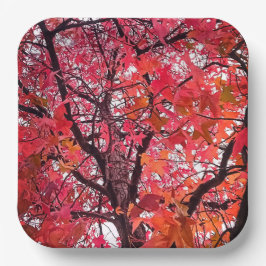 Rosa Blätter Pappteller