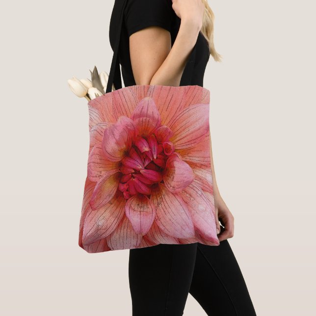 Rosa Blätter Tasche (Von Nahem)