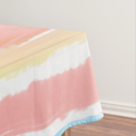 Rosa Blau Gelbe Streifen 60" x 104" Tischdecke