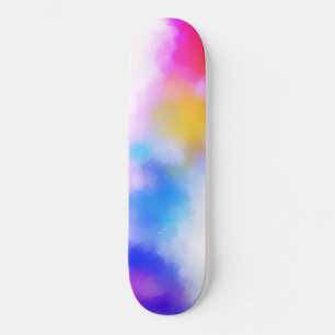 Rosa Blau Lila Gelb Moderne Farben Skateboard