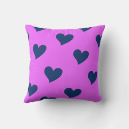 Rosa Blau Niedlich gemütlich Modernes Romantisches Kissen