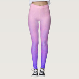 Rosa Blau rustikale ombre Leggings