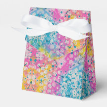 rosa, blau und gelb abstraktes Design