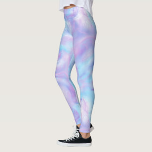 Rosa, Blau und Lila Abstrakt Leggings