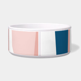 Rosa Blau und Weiß Abstrakt Napf