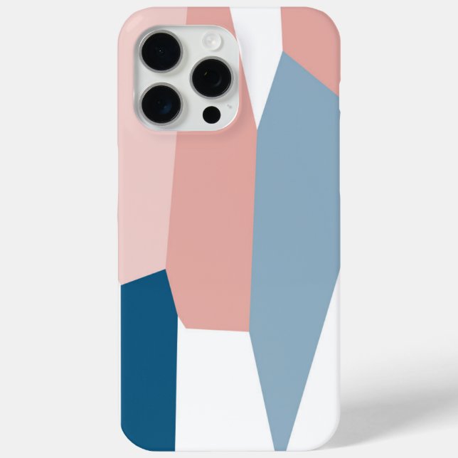 Rosa Blau und Weiß Case-Mate iPhone Hülle (Rückseite)