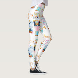 Rosa Blau Vintager Nutcracker Leggings