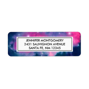 Rosa & blaue Galaxie Nebula & Stars Abstrakt