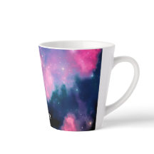 Rosa & blaue Galaxie Nebula & Stars Abstrakt