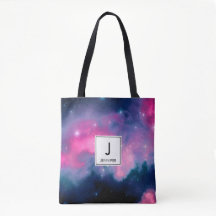 Rosa & blaue Galaxie Nebula & Stars Abstrakt